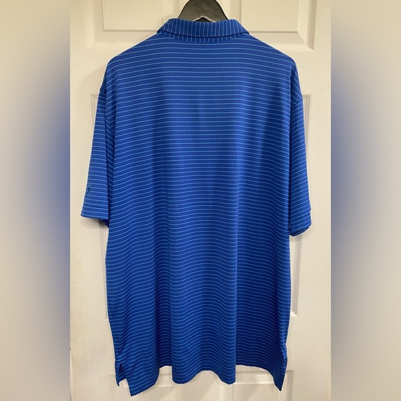 Peter Millar Summer Comfort Navy Striped Polo Shirt xxl - Picture 8 of 12